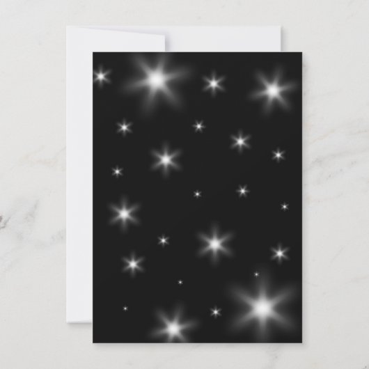 Elegant 52nd Star Ruby Wedding Jubileum Save The Date (Achterkant)