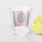 Elegant 52nd Star Ruby Wedding Jubileum Shot Glas (Achterkant)