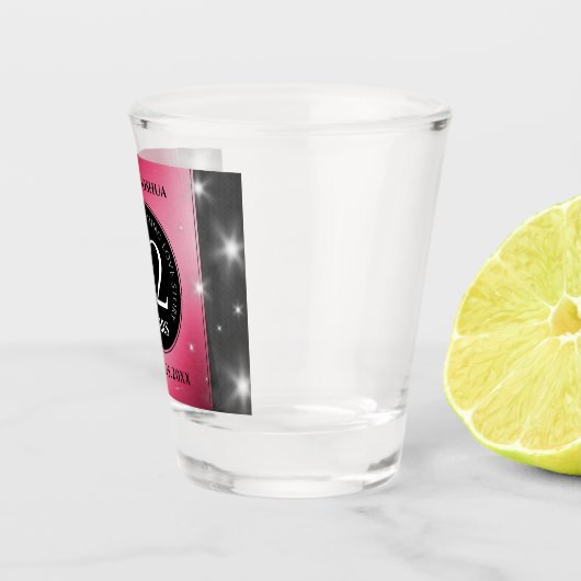 Elegant 52nd Star Ruby Wedding Jubileum Shot Glas (Rechts)