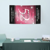 Elegant 52nd Star Ruby Wedding Jubileum Spandoek (Beurs)