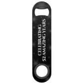 Elegant 52nd Star Ruby Wedding Jubileum Speed Flessenopener (Achterkant)