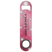 Elegant 52nd Star Ruby Wedding Jubileum Speed Flessenopener (Voorkant)