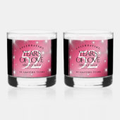 Elegant 52nd Star Ruby Wedding Jubileum Whisky Glas (Voorkant)