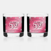 Elegant 52nd Star Ruby Wedding Jubileum Whisky Glas (Achterkant)