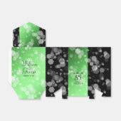 Elegant 55th Emerald Wedding Jubileum Bedankdoosjes (Uitgevouwen)