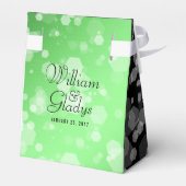 Elegant 55th Emerald Wedding Jubileum Bedankdoosjes (Achterkant)