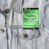 Elegant 55th Emerald Wedding Jubileum Button (Insitu)