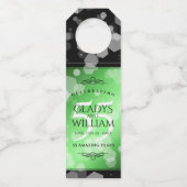 Elegant 55th Emerald Wedding Jubileum Flessenhanger (Voorkant)