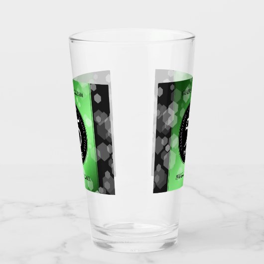 Elegant 55th Emerald Wedding Jubileum Glas (Links)