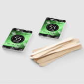 Elegant 55th Emerald Wedding Jubileum Handwaaier (Niet-gemonteerd)