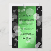 Elegant 55th Emerald Wedding Jubileum Kaart (Achterkant)