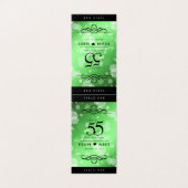 Elegant 55th Emerald Wedding Jubileum Kaart (Buitenkant ongevouwen)