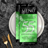 Elegant 55th Emerald Wedding Jubileum Menu