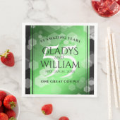 Elegant 55th Emerald Wedding Jubileum Servet (Insitu)