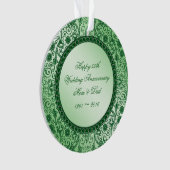 Elegant 55th Wedding Jubileum Acryl Ornament (voorkant)