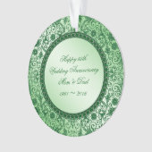 Elegant 55th Wedding Jubileum Acryl Ornament (voorkant)