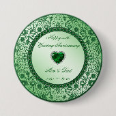 Elegant 55th Wedding Jubileum Button (Voorkant)