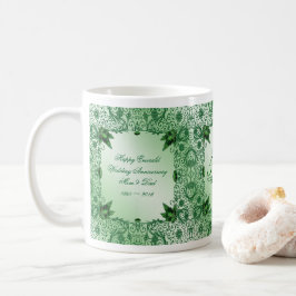 Elegant 55th Wedding Jubileum Coffee Mok