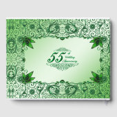 Elegant 55th Wedding Jubileum Guestbook Gastenboek (Achterkant)