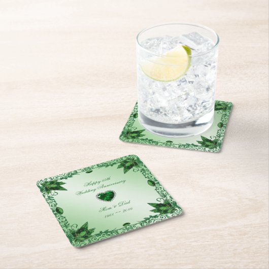 Elegant 55th Wedding Jubileum Onderzetter (Insitu)