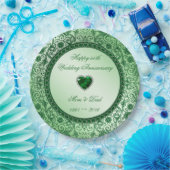 Elegant 55th Wedding Jubileum Paper Bord (Feest)