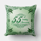 Elegant 55th Wedding Jubileum Sierkussen (Voorkant)