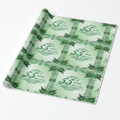 Elegant 55th Wedding Jubileum Wrapping Paper Cadeaupapier (Uitgerold)
