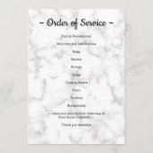 Elegant 5 Foto Orde van Service Memorial Funeral Programmakaart (Achterkant)