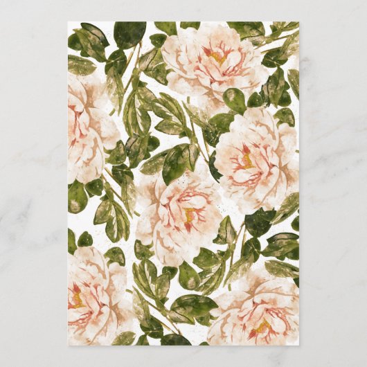 Elegant 5 x 7 Bloemen Trouwtafel Nummers (Achterkant)