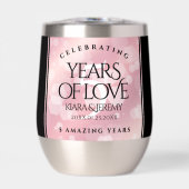 Elegant 5e Roos Quartz Wedding Jubileum (Voorkant)