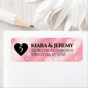 Elegant 5e Roos Quartz Wedding Jubileum Etiket