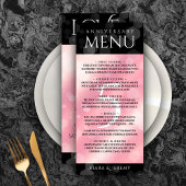 Elegant 5e Roos Quartz Wedding Jubileum Menu