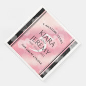 Elegant 5e Roos Quartz Wedding Jubileum Servet (Hoek)