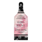 Elegant 5e Roos Quartz Wedding Jubileum Snijplank (Voorkant)