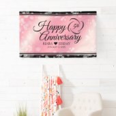 Elegant 5e Roos Quartz Wedding Jubileum Spandoek (Insitu)