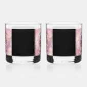 Elegant 5e Roos Quartz Wedding Jubileum Whisky Glas (Links)