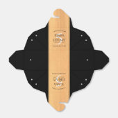 Elegant 5th Wood Wedding Jubileum Bedankdoosjes (Uitgevouwen)