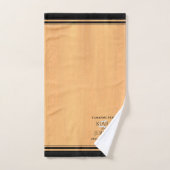 Elegant 5th Wood Wedding Jubileum Celebration Bad Handdoek (Handdoek)