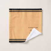 Elegant 5th Wood Wedding Jubileum Celebration Bad Handdoek (Wasdoekje)