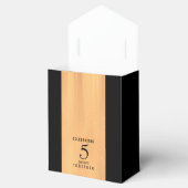 Elegant 5th Wood Wedding Jubileum Celebration Bedankdoosjes (Geopend)