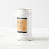 Elegant 5th Wood Wedding Jubileum Celebration Bierpul (Voorkant links)