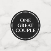 Elegant 5th Wood Wedding Jubileum Celebration Confetti (Kleine voorkant)