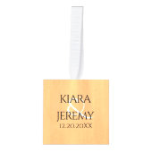 Elegant 5th Wood Wedding Jubileum Celebration Decoratie (Voorkant)