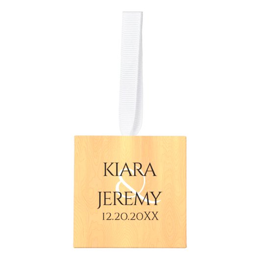 Elegant 5th Wood Wedding Jubileum Celebration Decoratie (Voorkant)