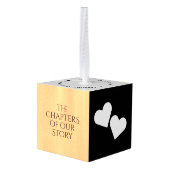 Elegant 5th Wood Wedding Jubileum Celebration Decoratie (Achter hoekig)