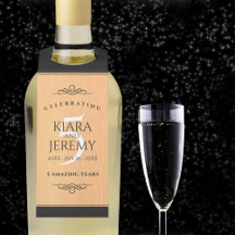 Elegant 5th Wood Wedding Jubileum Celebration