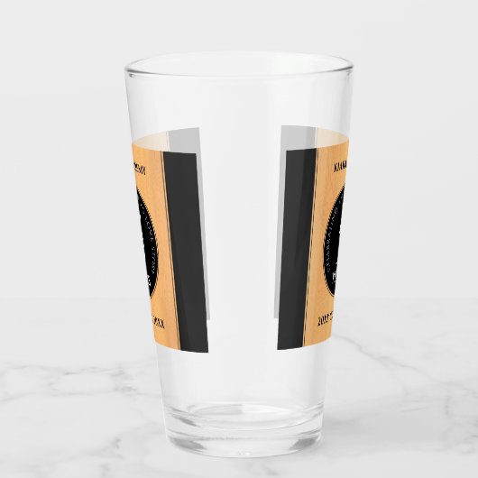 Elegant 5th Wood Wedding Jubileum Celebration Glas (Rechts)