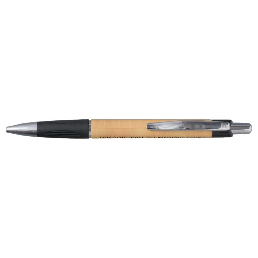 Elegant 5th Wood Wedding Jubileum Celebration Pen (Achterkant)