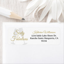 Elegant 60 and Fabulous Birthday Party White Gold 