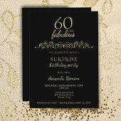 Elegant 60 en Fabulous Ornament 60th Birthday Kaart